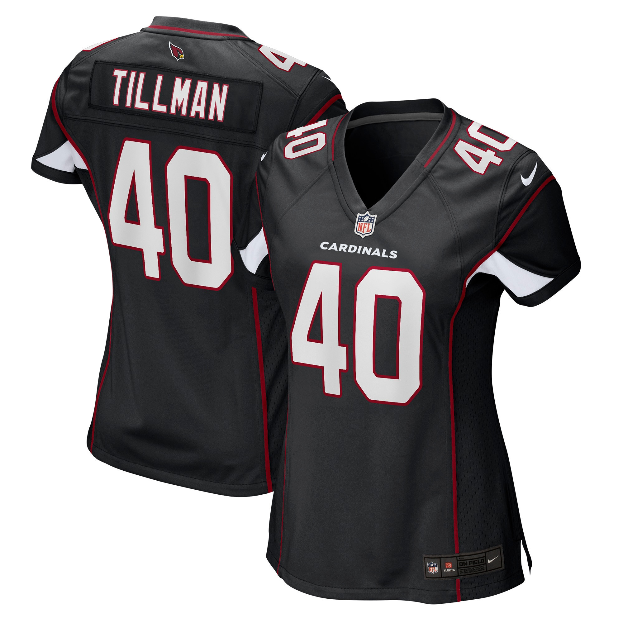 Pat Tillman Arizona Cardinals Womens Retired Game Jersey Black Nfl
