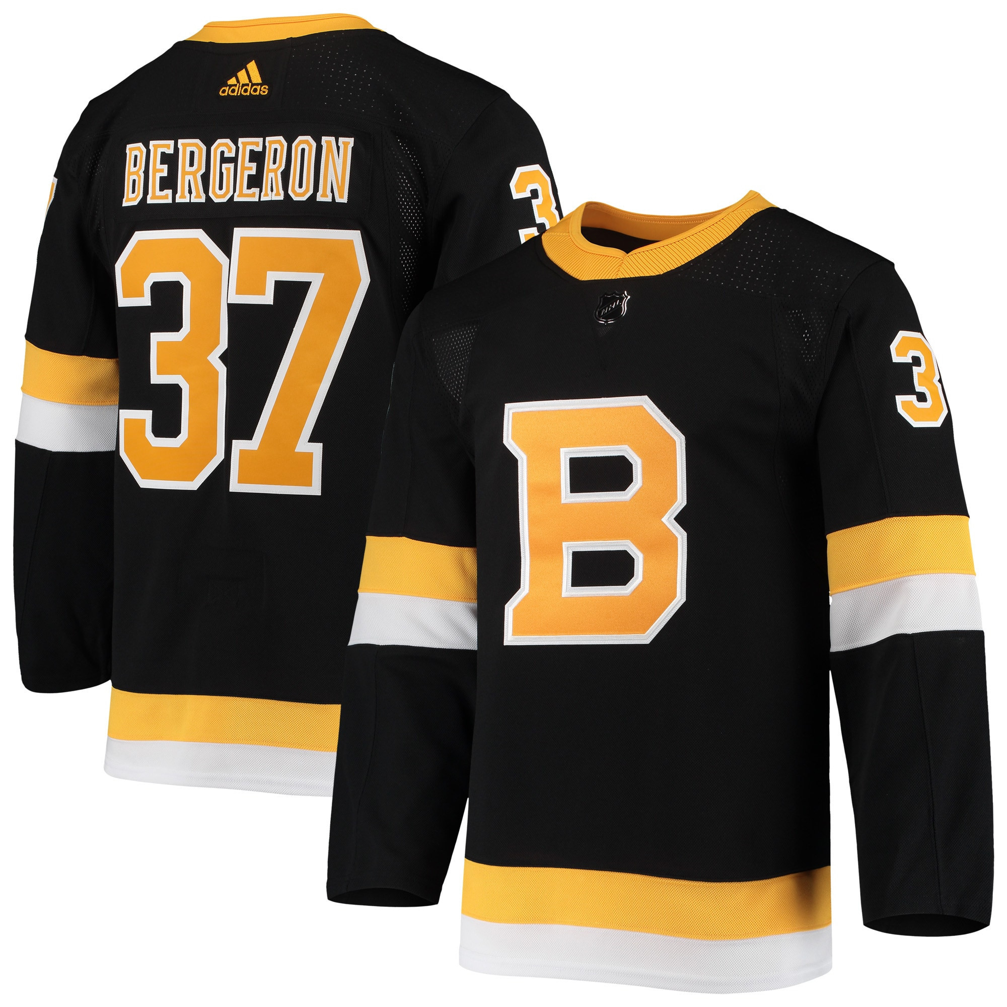 Patrice Bergeron Boston Bruins Adidas Alternate Authentic Player Jersey - Black Nhl