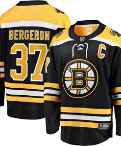 Patrice Bergeron Boston Bruins Fanatics Branded Home Captain Premier Breakaway Player Jersey - Black Nhl