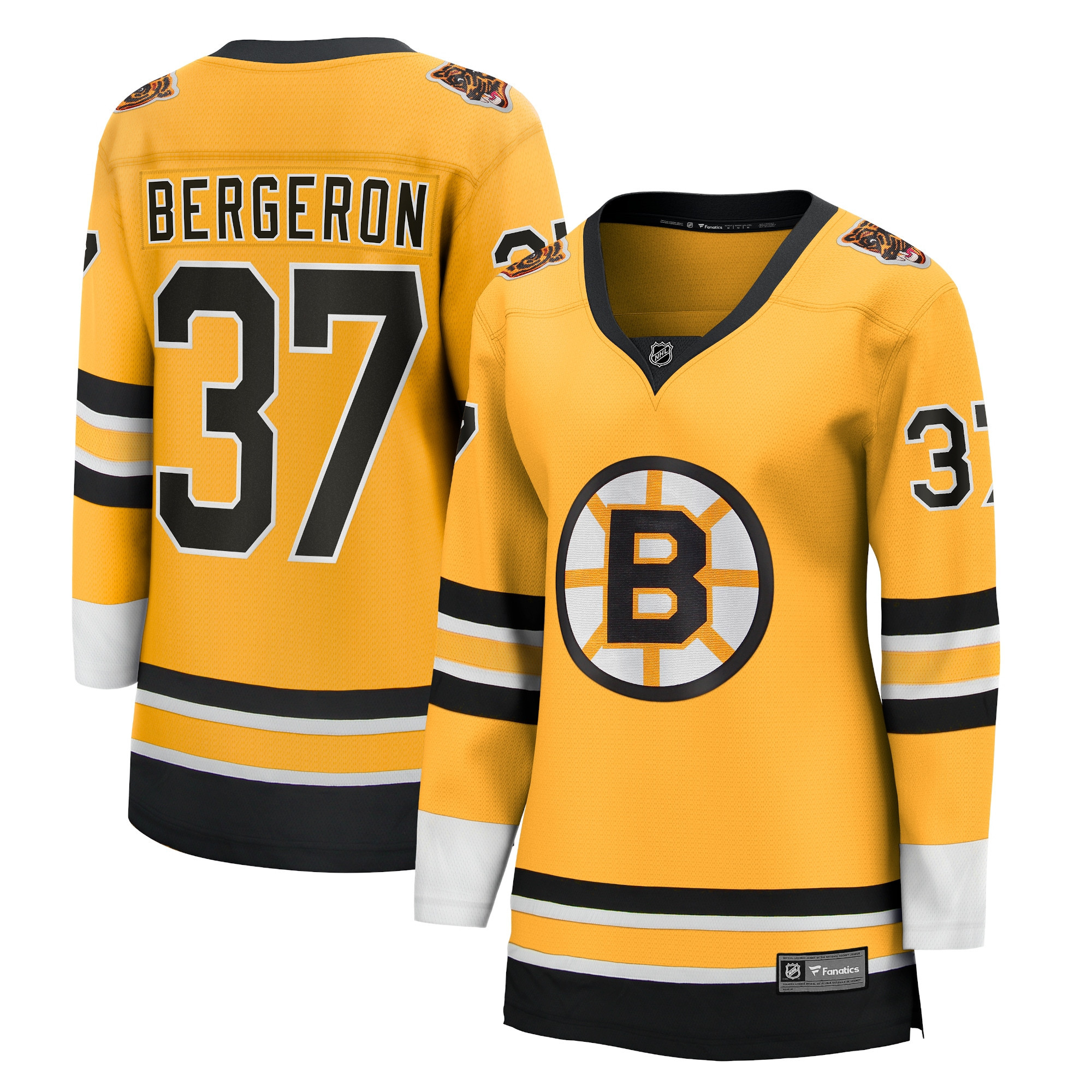 Patrice Bergeron Boston Bruins Fanatics Branded Womens 2020/21 Special Edition Breakaway Player Jersey - Gold Nhl