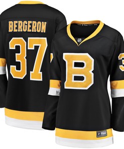 Patrice Bergeron Boston Bruins Fanatics Branded Womens Alternate Premier Breakaway Player Jersey - Black Nhl