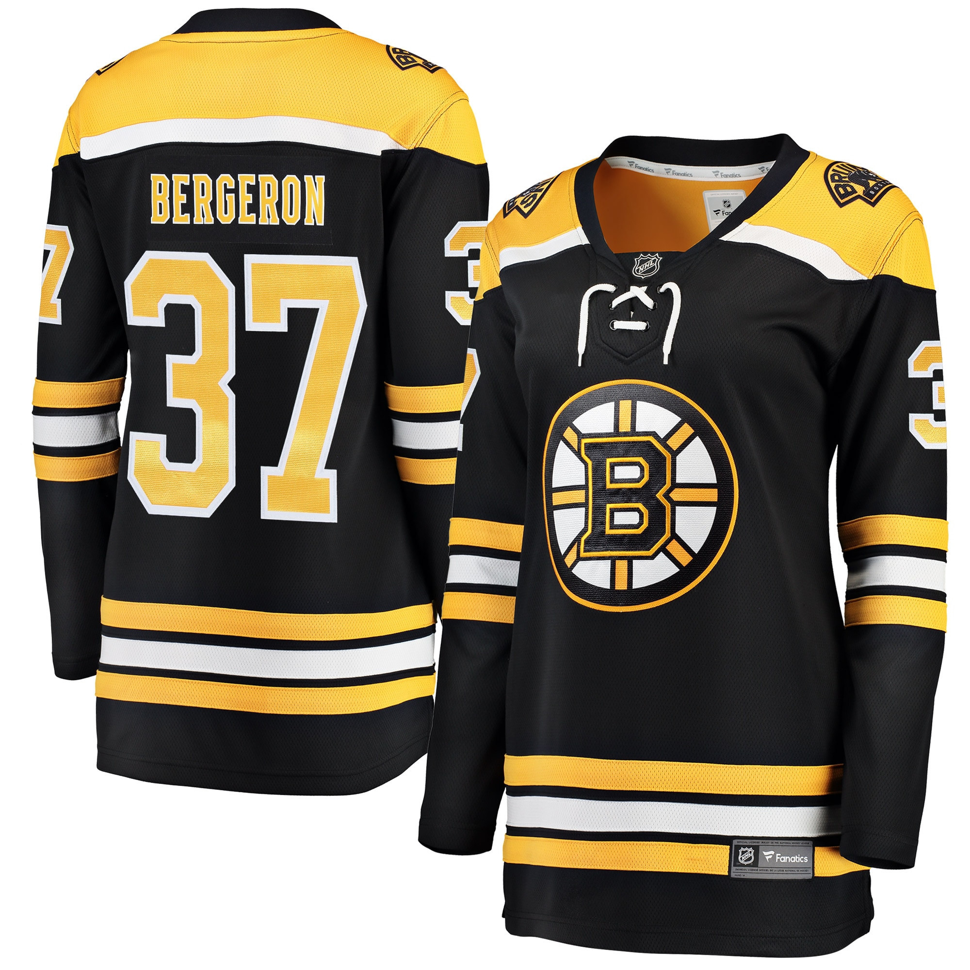 Patrice Bergeron Boston Bruins Fanatics Branded Womens Home Breakaway Player Jersey - Black Nhl