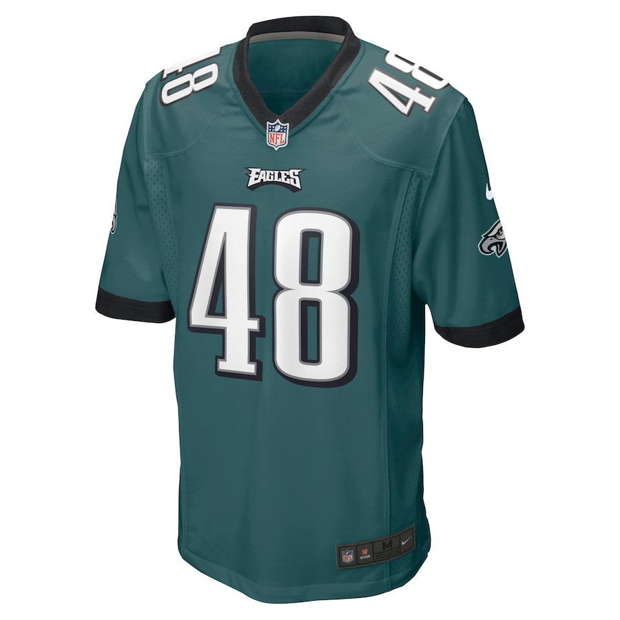 Patrick Johnson 48 Philadelphia Eagles Game Player Jersey - Midnight Green