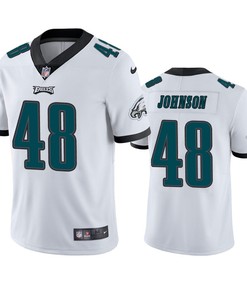 Patrick Johnson 48 Philadelphia Eagles White Vapor Limited Jersey