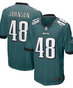 Patrick Johnson Philadelphia Eagles Game Player Jersey - Midnight Green Nfl