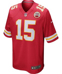 Patrick Mahomes 15 Kansas City Chiefs Game Jersey - Red