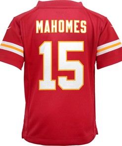 Patrick Mahomes 15 Kansas City Chiefs Preschool Game Jersey - Red
