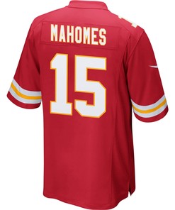 Patrick Mahomes 15 Kansas City Chiefs Super Bowl LVII Champions 3 Stars Men Game Jersey - Red