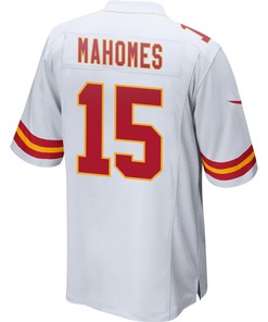 Patrick Mahomes 15 Kansas City Chiefs Super Bowl LVII Champions 3 Stars Men Game Jersey - White