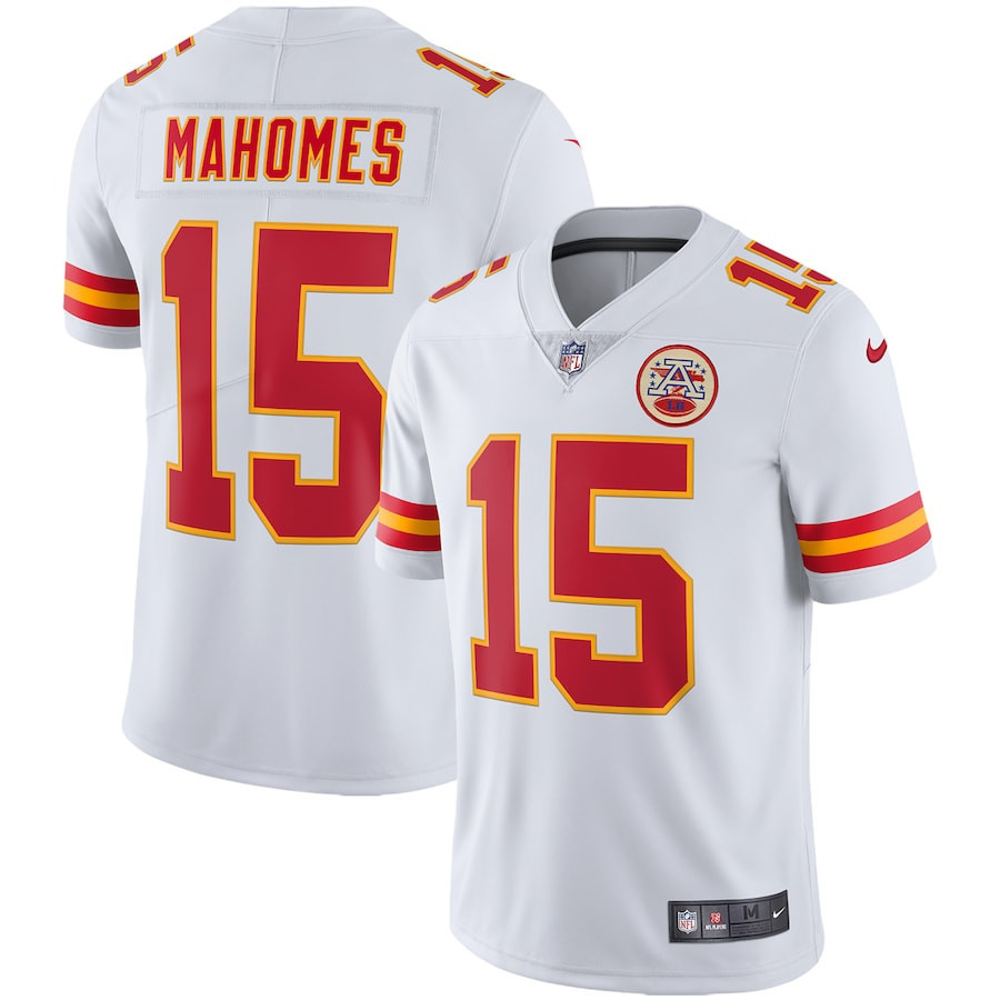 Patrick Mahomes 15 Kansas City Chiefs Vapor Limited Jersey - White