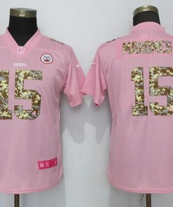Patrick Mahomes Ii #15 Kansas City Chiefs 2020 Nfl Pink And Camo Jersey Jersey