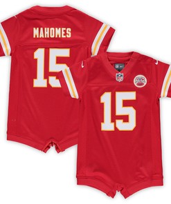 Patrick Mahomes Kansas City Chiefs Infant Romper Jersey - Red Nfl