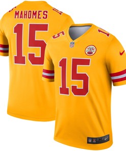Patrick Mahomes Kansas City Chiefs Inverted Legend Jersey - Gold Nfl
