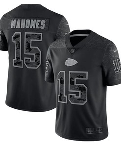Patrick Mahomes Kansas City Chiefs RFLCTV Limited Jersey - Black
