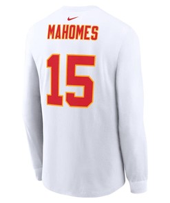 Patrick Mahomes Kansas City Chiefs Super Bowl LVII Long Sleeve T-Shirt - White