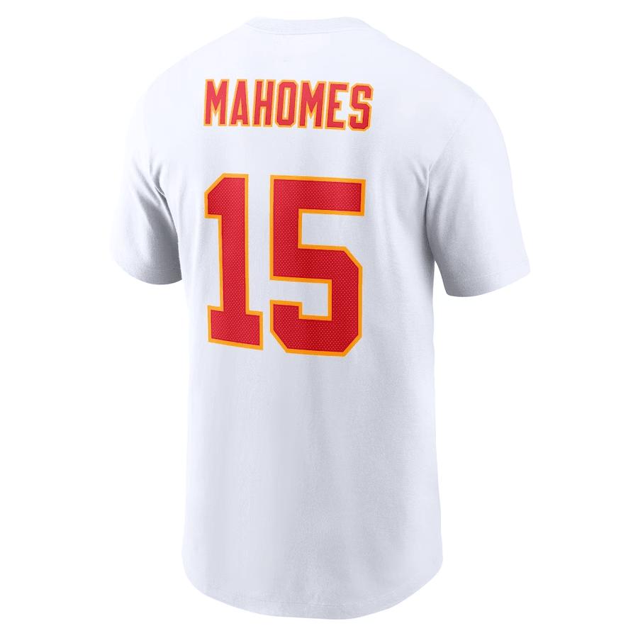 Patrick Mahomes Kansas City Chiefs Super Bowl LVII T-Shirt - White