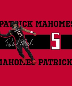 Patrick Mahomes Red Tumbler - Eye-Catching Design, Ideal for Game Days