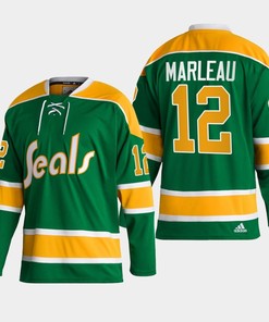 Patrick Marleau 12 San Jose Sharks Green Reverse Retro 2.0 Jersey 2022-23