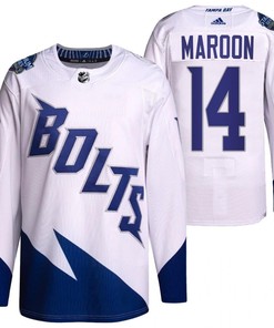Patrick Maroon 2022 Stadium Series Lightning 14 White Primegreen Jersey Jersey