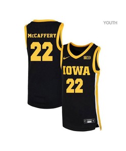 Patrick McCaffery 22 Iowa Hawkeyes Elite Basketball Youth Jersey - Black