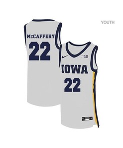 Patrick McCaffery 22 Iowa Hawkeyes Elite Basketball Youth Jersey - White