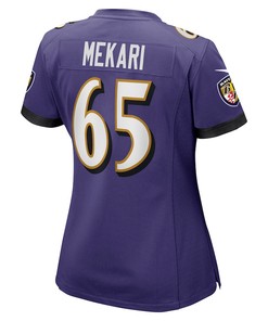 Patrick Mekari Baltimore Ravens Women's Game Jersey - Purple