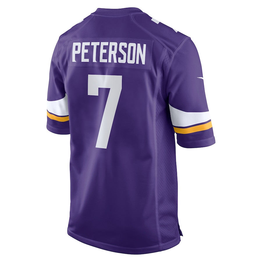 Patrick Peterson 7 Minnesota Vikings Player Game Jersey - Purple