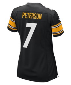 Patrick Peterson 7 Pittsburgh Steelers Game Women Jersey - Black