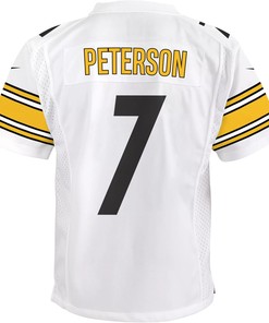 Patrick Peterson 7 Pittsburgh Steelers Game Youth Jersey - White