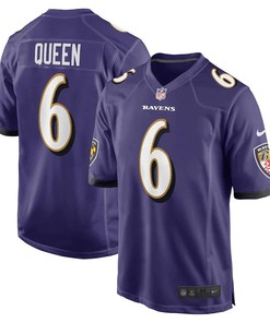Patrick Queen 6 Baltimore Ravens Game Player Jersey - Purple