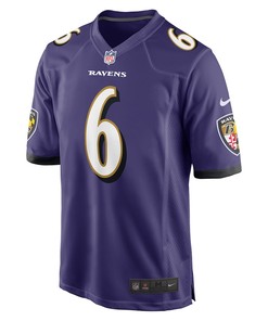 Patrick Queen 6 Baltimore Ravens Game Player Jersey - Purple