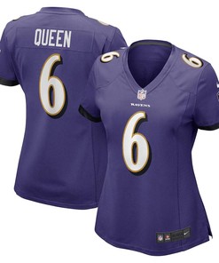 Patrick Queen 6 Baltimore Ravens Women's Game Player Jersey - Purple
