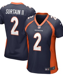 Patrick Surtain II 2 Denver Broncos Women's Home Game Jersey - Navy