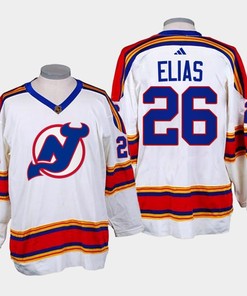 Patrik Elias 26 New Jersey Devils 2022-23 Reverse Retro 2.0 White Jersey