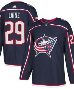 Patrik Laine Columbus Blue Jackets Adidas Home Authentic Player Jersey - Navy Nhl