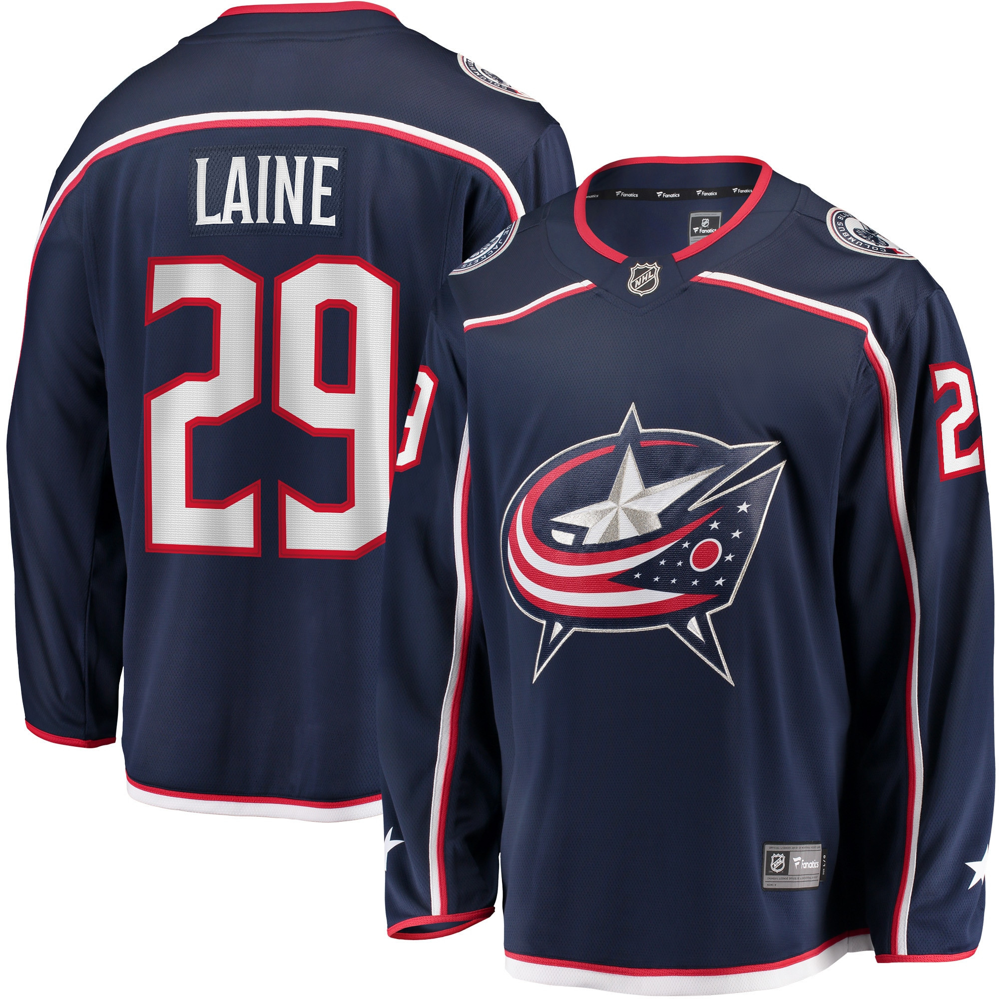 Patrik Laine Columbus Blue Jackets Fanatics Branded Home Breakaway Jersey - Navy Nhl