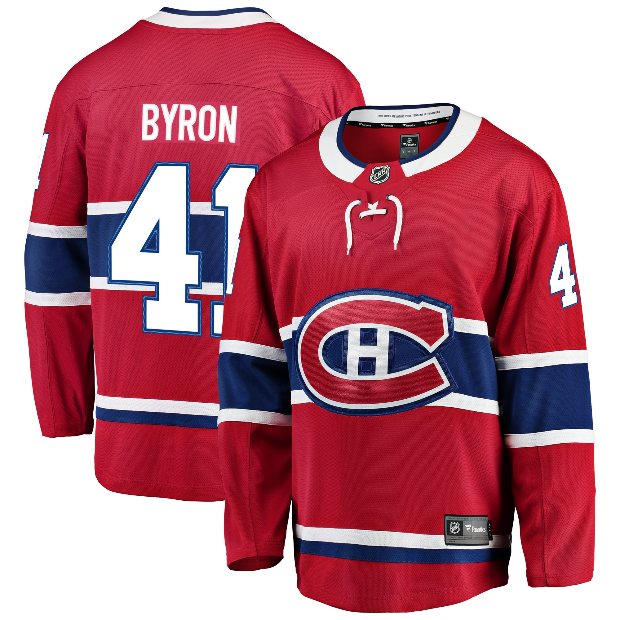 Paul Byron Montreal Canadiens Fanatics Branded Breakaway Player Jersey - Red Nhl