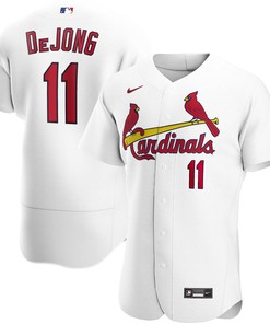 Paul Dejong St. Louis Cardinals Home Authentic Player Jersey - White Mlb