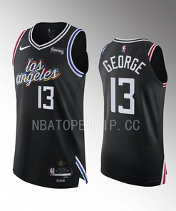 Paul George 13 Los Angeles Clippers 2022-23 City Edition Jersey Black