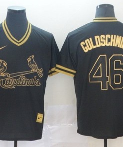 Paul Goldschmidt #46 St Louis Cardinals 2020 Mlb Black Jersey