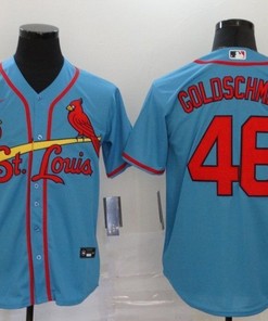 Paul Goldschmidt #46 St Louis Cardinals 2020 Mlb Blue Jersey
