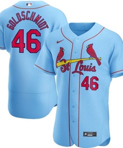 Paul Goldschmidt #46 St Louis Cardinals 2020 Mlb Blue Jersey
