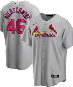 Paul Goldschmidt #46 St Louis Cardinals 2020 Mlb Grey Jersey