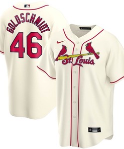 Paul Goldschmidt #46 St Louis Cardinals 2020 Mlb White Jersey