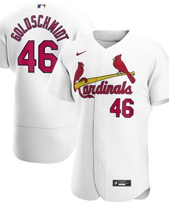 Paul Goldschmidt #46 St Louis Cardinals 2020 Mlb White Jersey