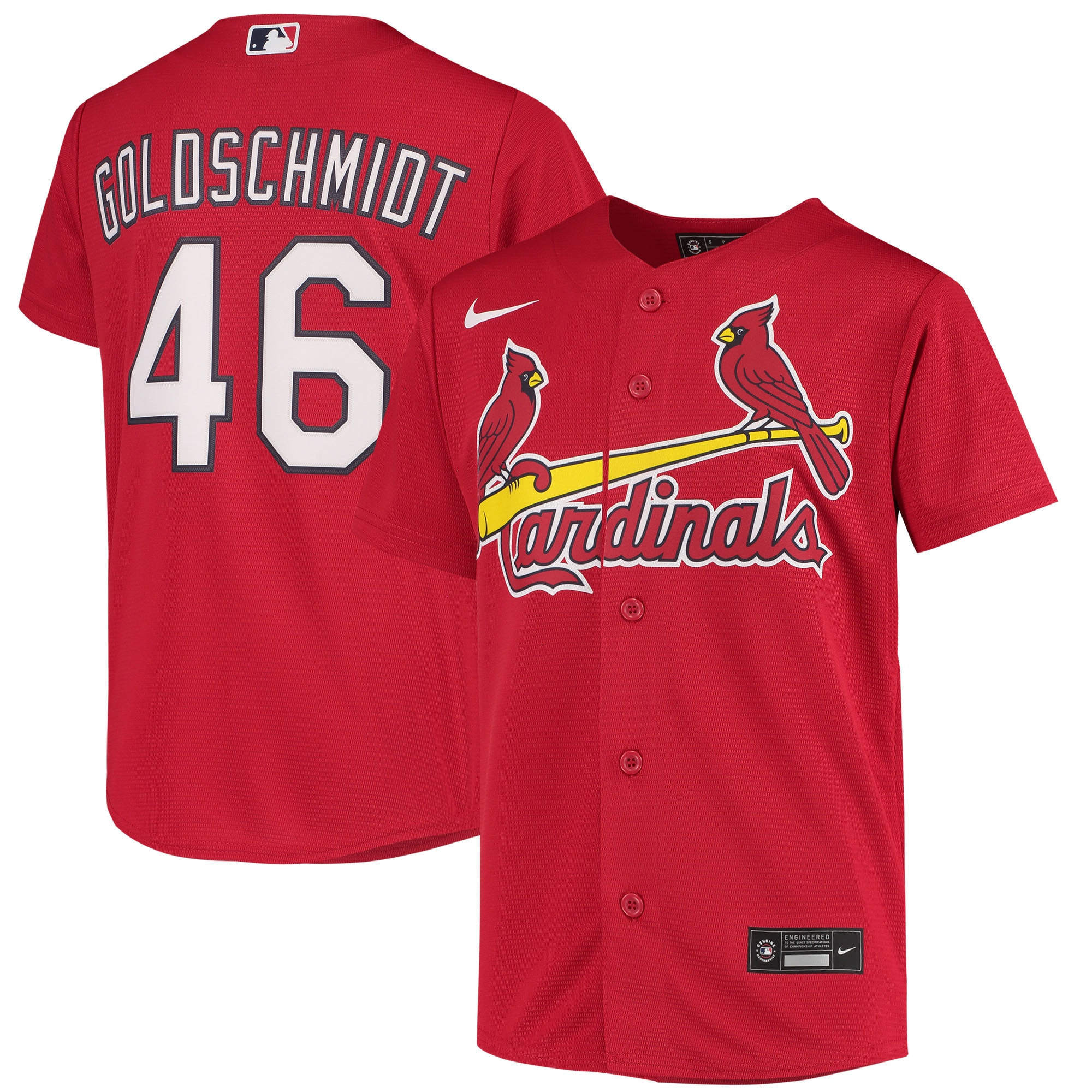 Paul Goldschmidt St. Louis Cardinals Alternate Replica Player Jersey - Red Mlb