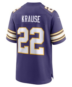 Paul Krause 22 Minnesota Vikings Classic Retired Men Jersey - Purple
