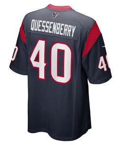 Paul Quessenberry Houston Texans Game Player Jersey - Navy