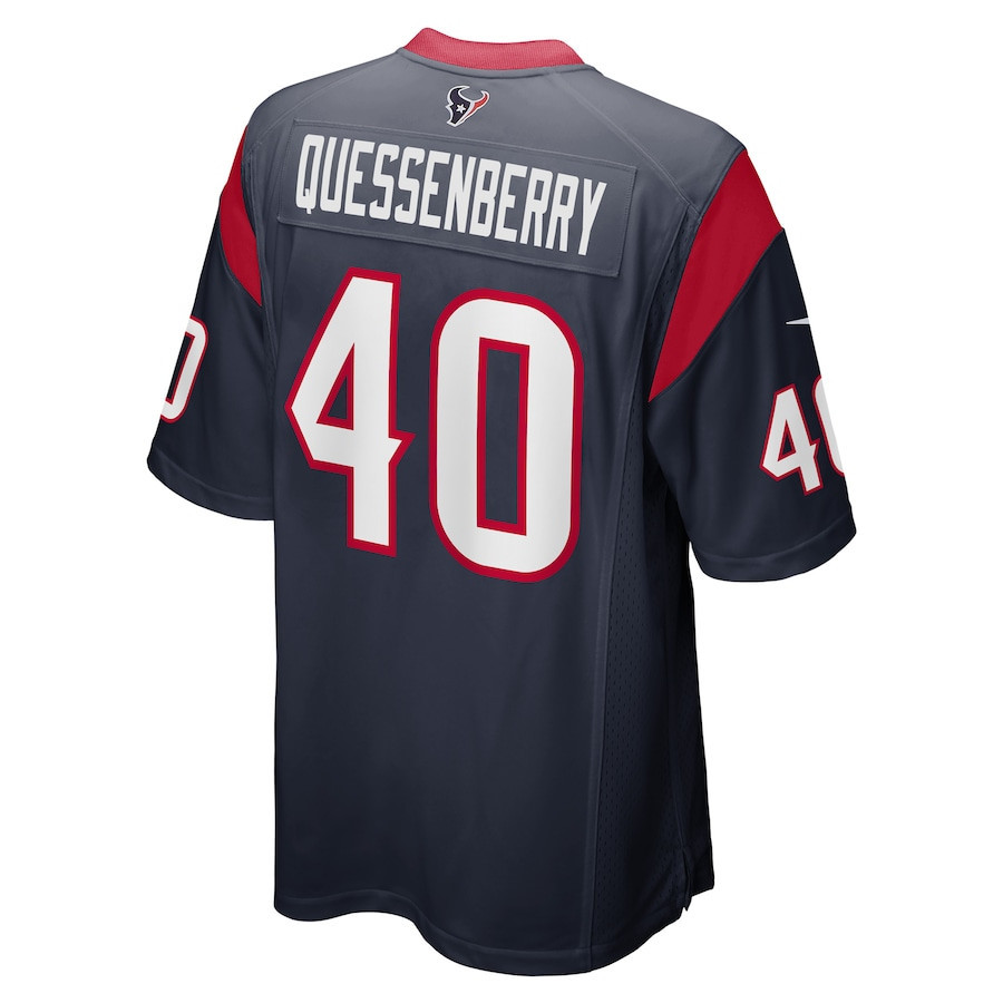 Paul Quessenberry Houston Texans Game Player Jersey - Navy