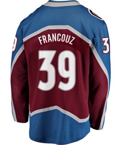 Pavel Francouz 39 Colorado Avalanche Stanley Cup 2023 Playoffs Patch Home Breakaway Men Jersey - Burgundy